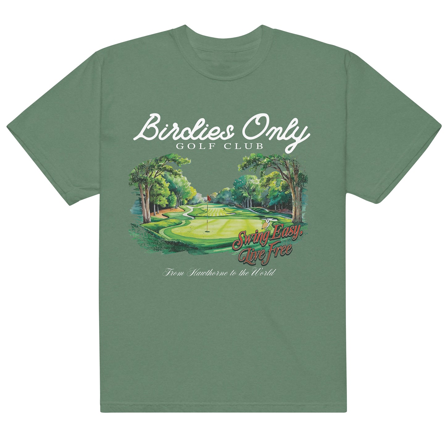 Birdies Only Golf Club Tee - Light Green