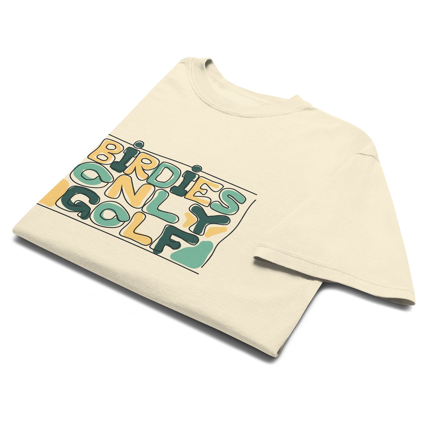 Birdies Only Hand Drawn Logo Tee - Ivory