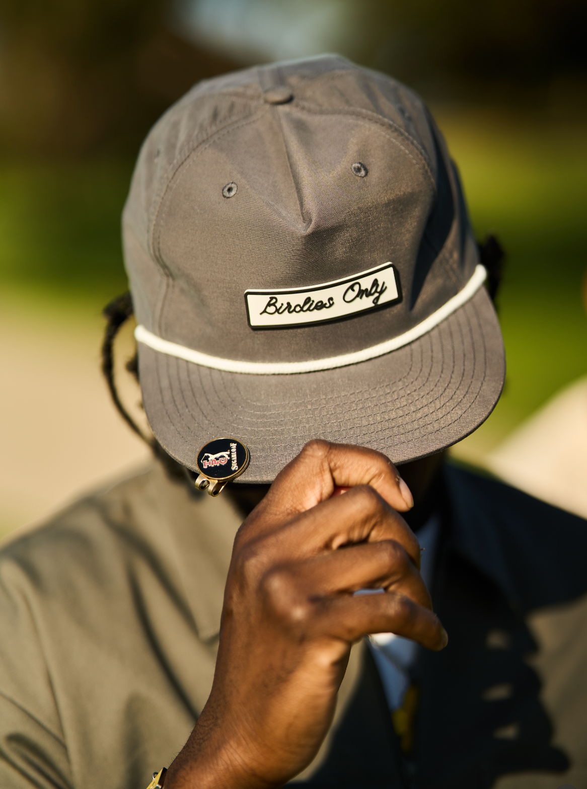 The Clubhouse Hat - Graphite/White